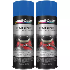 Duplicolor DE1621 (2-Pack), Engine Enamel Paint, Old Ford Blue, 12 oz Aerosol - Picture 1 of 1