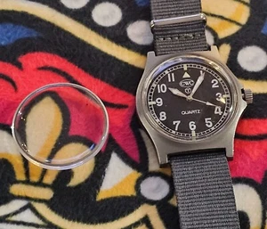 NUEVO Acrílico VIDRIO + ANILLO INTERIOR CROMADO PARA ADAPTARSE A CWC G10 / W10 ejército militar - Imagen 1 de 4