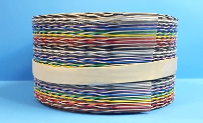 Cable de cinta trenzado multicolor de 26 pies, 60 conductores, 1700160, 3M, par trenzado Foto 1 de 4