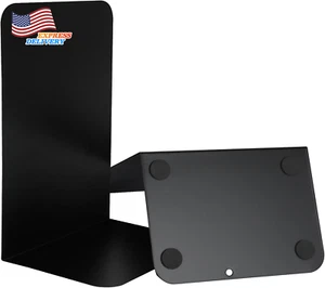 Metal Book Ends Bookend for Shelves Book Holder Black - Picture 1 of 7