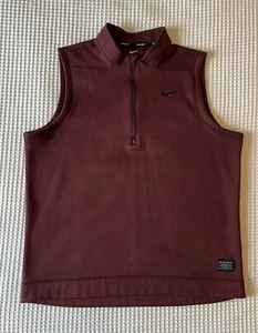 Nike Golf Therma Repel Vest Zip L Large Maroon - Picture 1 of 5