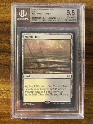 MTG✨MARSH FLATS✨Modern Masters 2017 BGS 9.5 GEM MINT RARE Sac/Fetch LAND POP 3 ! - Image 1 of 2