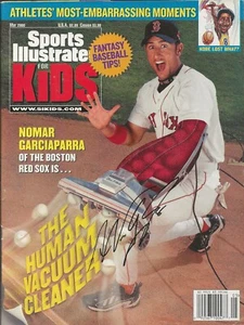 Nomar Garciaparra Autografiado Mayo 2000 Deportes Ilustrados Para Niños Medias Rojas - Imagen 1 de 1