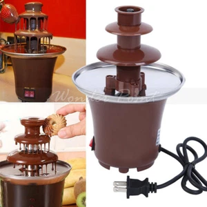 3-Tier Commercial Chocolate Fondue Fountain Equipment Machine Stainless Steel - Picture 1 of 12