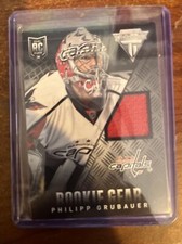 2013-14 Panini Anthology Titanium Update Gear Philipp Grubauer #RG-PG Rookie RC