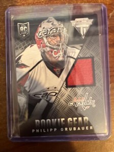 2013-14 Panini Anthology Titanium Update Gear Philipp Grubauer #RG-PG Rookie RC