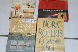 Lot of 4 Nora Roberts Audio Books Disk Lot of 4 Chesapeake Blue Born in Trilogy - Bild 1 von 7