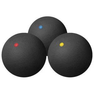 3 Pcs Squash Training Ball Rubber High Bounce Single Dot Bouncy Balls - Picture 1 of 12