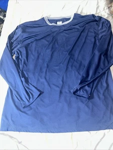 Camiseta Russell Gris y Azul Dri-POWER Manga Larga Rendimiento - XXL Para Hombre - Imagen 1 de 10