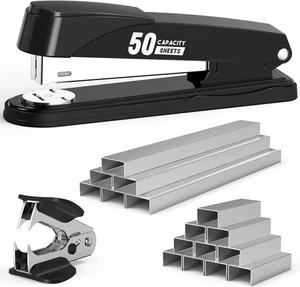 Metal Stapler Heavy Duty 50 Sheet Capacity with 1750 Staples and Staple Remover, - Picture 1 of 12