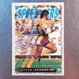 1995 NRL Dynamic Series 1 Speedsters Base Card #204 Steve Renouf Broncos - Picture 1 of 2