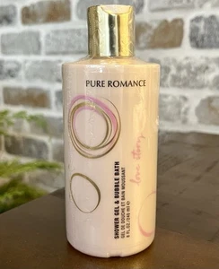 Pure Romance Love Story Shower Gel Bubble Bath Amber & Vanilla 8 Fl Oz NEW - Picture 1 of 3