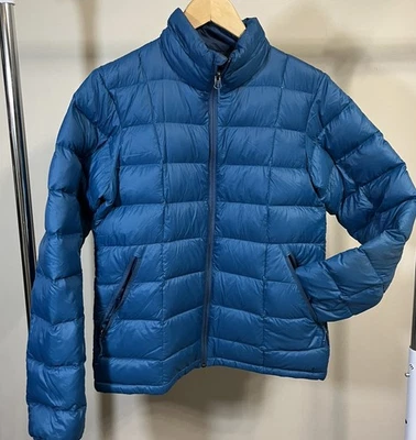 Chaqueta REI Coop para mujer azul medio empaquetable 650 plumón acolchado cremallera completa Foto 1 de 4