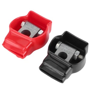 ˘Pair Of Battery Terminal Top Post Connectors Kit For Car Marine Boat RV Truck - Picture 1 of 12