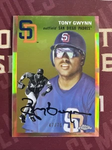 2023 Topps Chrome Platinum Tony Gwynn Rose Gold Refractor /75 Padres HOFr - Picture 1 of 2