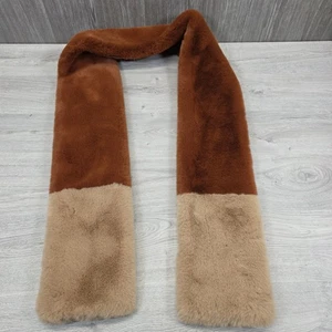 Bufanda grande de piel sintética John Lewis envolvente jengibre zorro rojo crema beige esponjoso grueso - Imagen 1 de 16