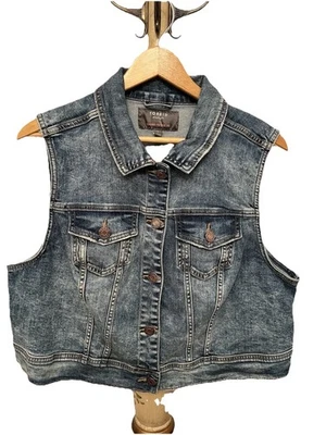 Chaleco vaquero Torrid #Feel The Fit lavado medio talla 2 Foto 1 de 4