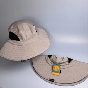 EINSKEY UV 50+ CAPPELLO SOLE PESCA X2 GRIGIO CHIARO IDROREPELLENTE REGOLABILE NUOVO - Foto 1 di 5