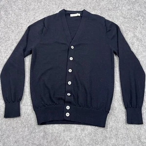 Suitsupply Merinowolle dunkelblau Button Down Strickjacke Pullover Herren Größe Small - Bild 1 von 5