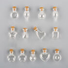 5Pcs Small Transparent Message Vials Glass Empty Jars with Cork Wishing Bottle
