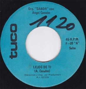 ORQUESTA SABOR "Lejos de ti" salsa guaguanco EX PERU 45 Listen - Picture 1 of 2