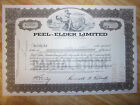 Rare Vintage 1969 Stock Certificate Peel-Elder Limited Mining Real Estate Canada