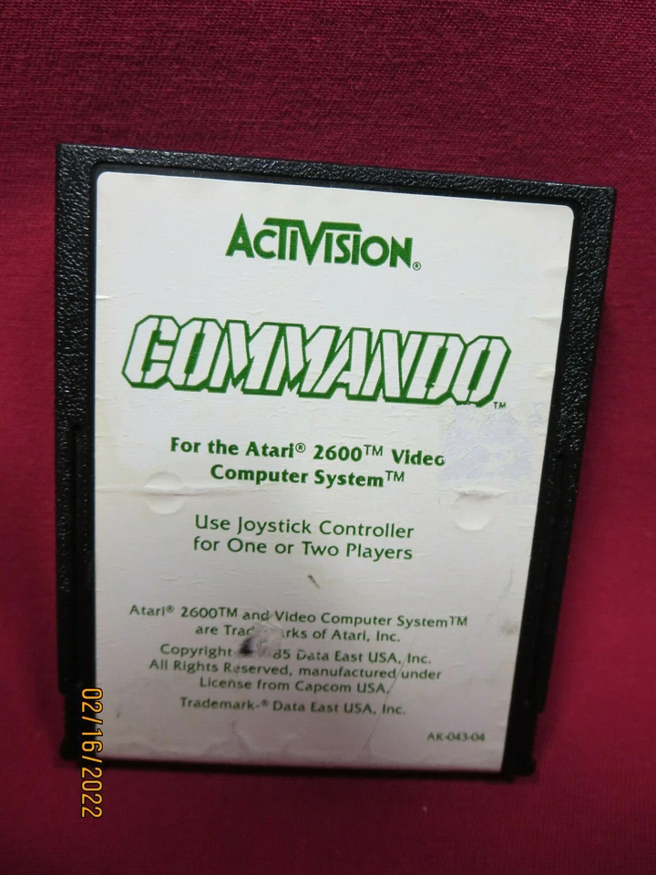 Commando 1985 Atari 2600 Activision - Image 1 of 3