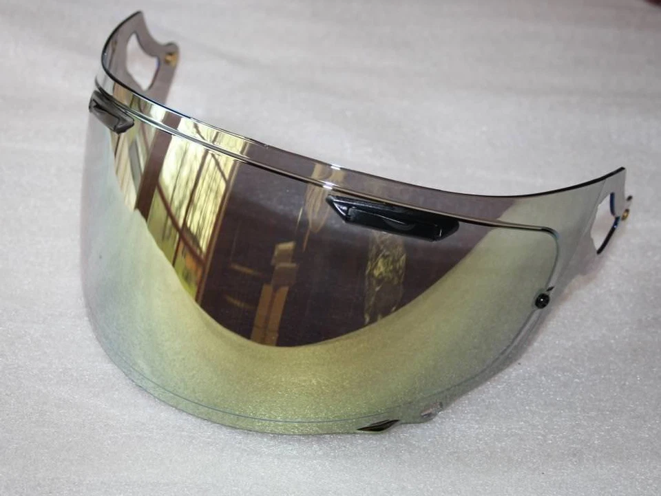 Visor Screen for Helmet Arai RX7-X Qv-Pro Corsair-X Vas-V Max Vision Gold - Image 1 of 1