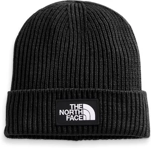 THE NORTH FACE TNF Logo Box Cuffed Beanie One Size, Tnf Black - Picture 1 of 1