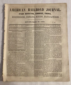 Antique 1867 American Railroad Journal vol 23 no 26 - Picture 1 of 2