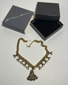 Collana Vintage Avon Jose Maria Barrera Stile Maya Firmata Tono Oro 1994 NUOVA - Foto 1 di 6