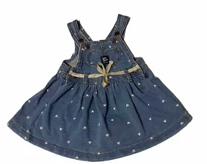 Baby B’gosh Vestbak Gr. 3M Mädchen Herz Print Muster Blau Kleid - Bild 1 von 10