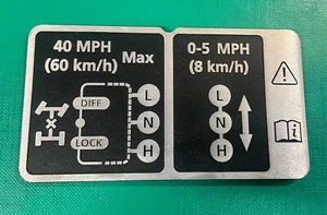NEW Land Rover Defender 2015 Special Edition Gearbox Instruction Plate LR079455 - Picture 1 of 1