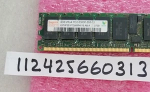 4GB PC DDR2 PC2 DDR PC2-5300P DDR2-667 5300P 667MHZ 240PIN RDIMM 2RX4 256X4 - Picture 1 of 1