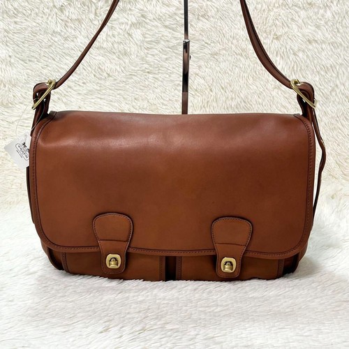 Borsa Coach 1193 18000 Classic British Tan Field Messenger Limited in pelle nuova con etichette