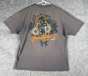 Vintage Dragon Ball Z T-Shirt Men's 2XL Gray SICK FADE 2002 Vegeta Graphic WOW - Picture 1 of 10
