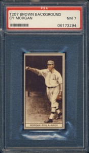 1912 T207 Recruit Cy Morgan PSA 7 Philadelphia Athletics