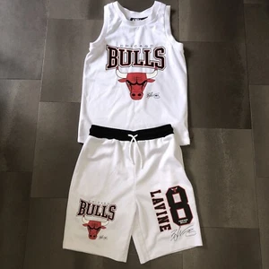 Chicago Bulls "Lavine 8” Kids Basketball Jersey Top Shirt & Shorts Age 8-9 Years - Picture 1 of 11