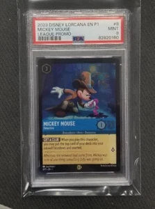 Disney Lorcana MICKEY MOUSE DETECTIVE 8/P1 OP Liga Lámina Promocional PSA Como Nueva 9 - Imagen 1 de 4