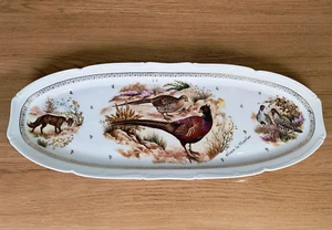 Pheasant Game Porcelain Platter XL Long 54cm Made in France - Picture 1 of 10