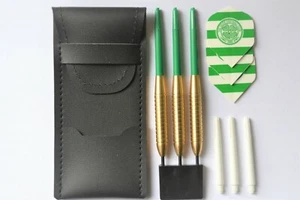 BRASS FOOTBALL DARTS SET CELTIC 24g - Picture 1 of 1
