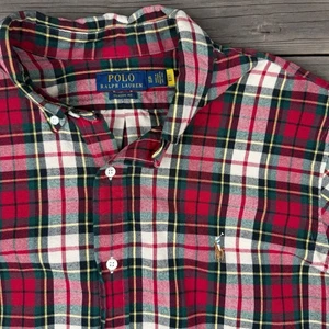 Ralph Lauren Classic Fit Men’s XL Plaid Long Sleeve Button Down Shirt Preppy - Picture 1 of 8