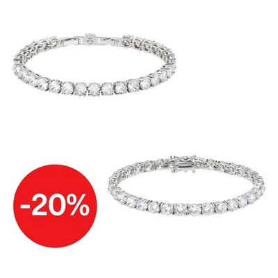 Bracciale Tennis Donna Argento 925 con Zirconi Luminosi 4–5mm AMEN GIOIELLI - Immagine 1 di 2