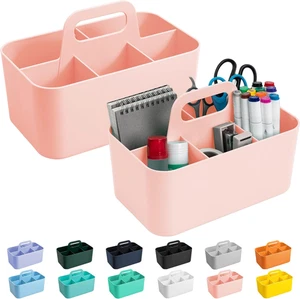 Tiawudi 2 Pack Caddy Organizer with Handle, Portable Plastic Caddy, Storage Orga - Picture 1 of 12