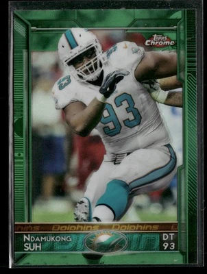 2015 Topps Chrome #22 Ndamukong Suh Green Refractor - Image 1 of 2