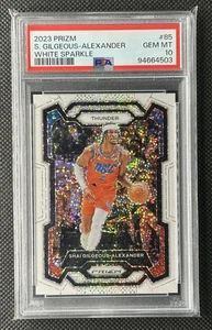 2023-24 Panini Prizm Shai Gilgeous-Alexander White Sparkle #85 PSA 10 - Bild 1 von 2