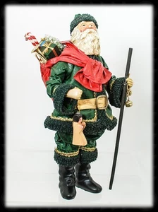 Clothtique by Possible Dreams Ltd 1988 Santa with Sack on Back | Staff | Angel - Picture 1 of 6