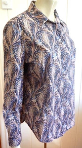 Sportscraft beautiful Liberty print cotton collared shirt size 12 - Picture 1 of 5