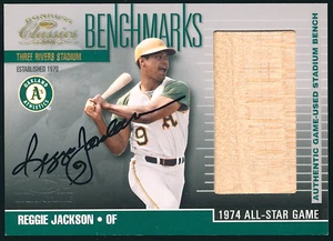 2001 Donruss Classics Benchmarks #BM9 Reggie Jackson Auto */25 - A's - Picture 1 of 2