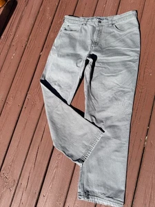 Duluth Trading Co Flex Fire Hose Gray Standard Fit 36x30 Men Actual 36 X 29" - Picture 1 of 7